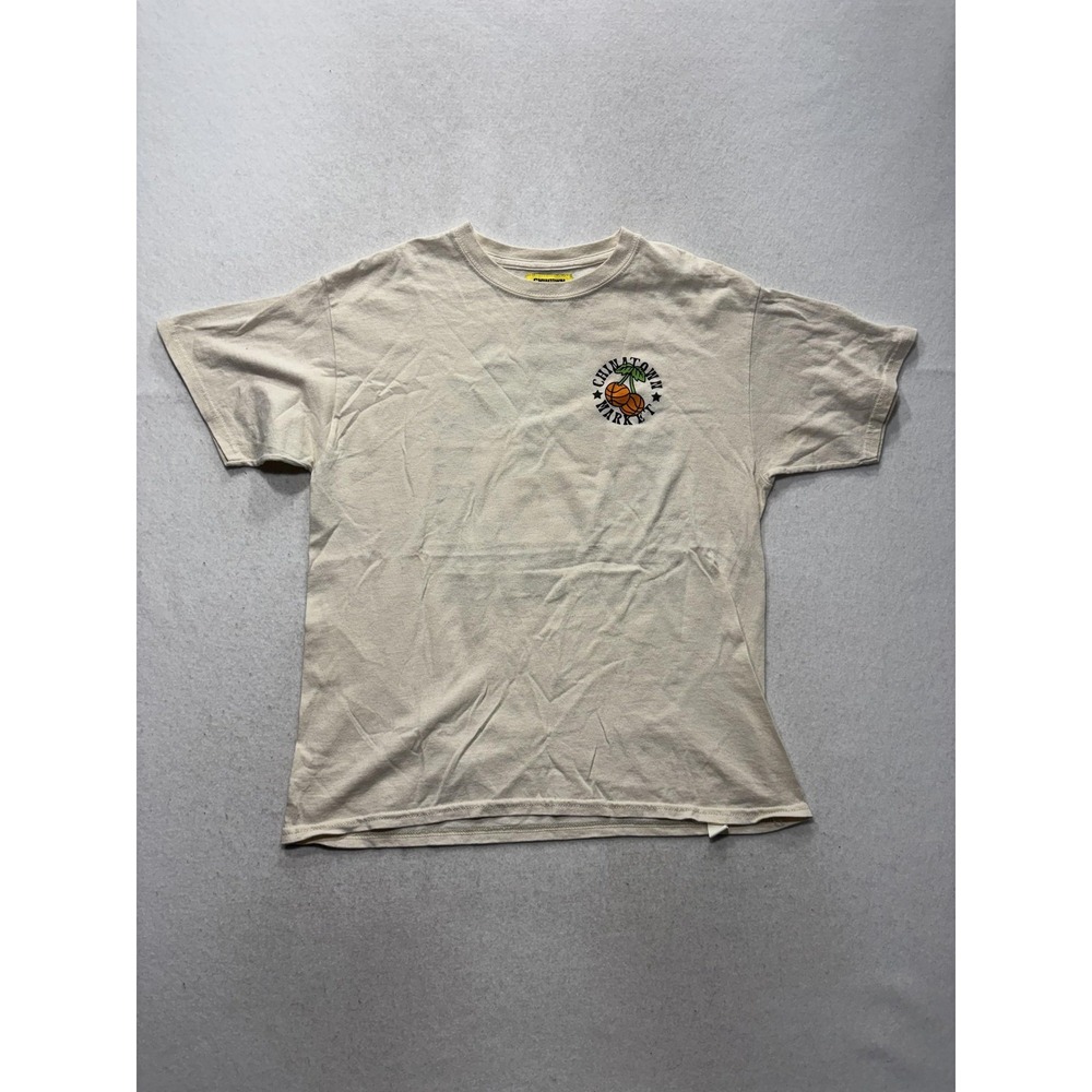 Chinatown Market Shirt Mens XL Beige Keeping Game Fresh Basketball Graphic Tee